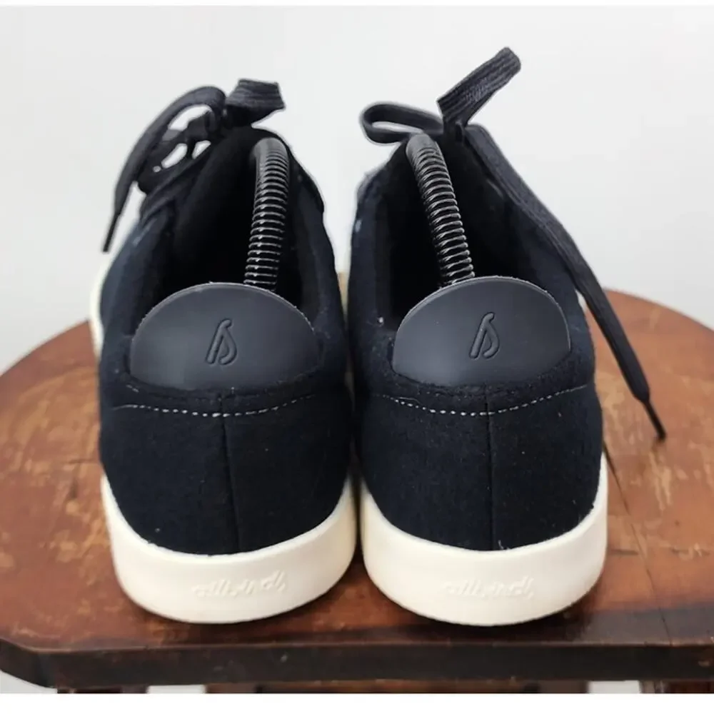 Allbirds WP Wool Pipers Black‎ And White Wool Washable Sneakers Size 9